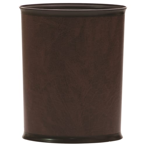 Glamour Line, Ignition Resistant, 13 Quart Oval Wastebasket, Black